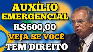 AUXÍLIOS EMERGENCIAL 2021 DE R$600,00 - ESTADUAL E MUNICIPAL VOCÊ PODE TER DIREITO!