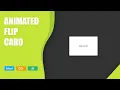 Animated Flip Card HTML CSS JS