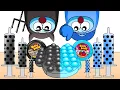 Download Lagu Black VS Blue Color Food Challenge│검정색 파란색 음식 챌린지 - 어몽어스 애니메이션 먹방