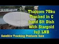 Download Lagu Thaicom 78 KU Satellite Tracking with c band dish and stargold fuji lnb