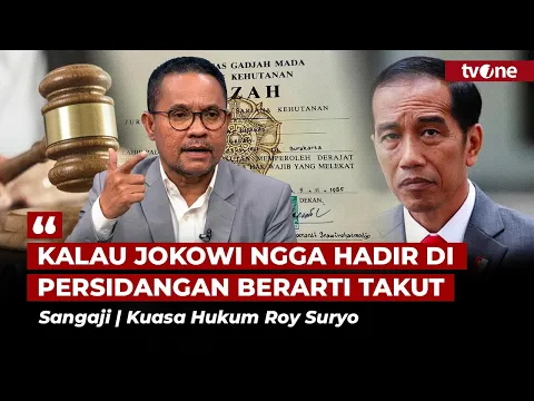 Kubu Roy Suryo: akan Sangat Bijak dan Elok jika Pak Jokowi Hadir di Persidangan