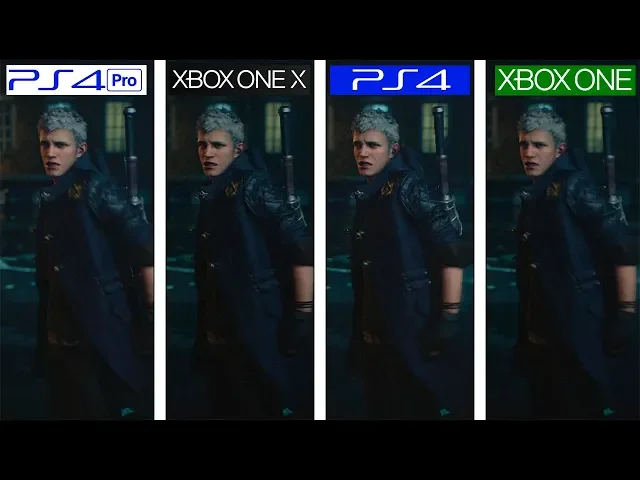 Devil May Cry 5 | ONE X vs PS4 Pro vs ONE vs PS4 | 4K Graphics Comparison