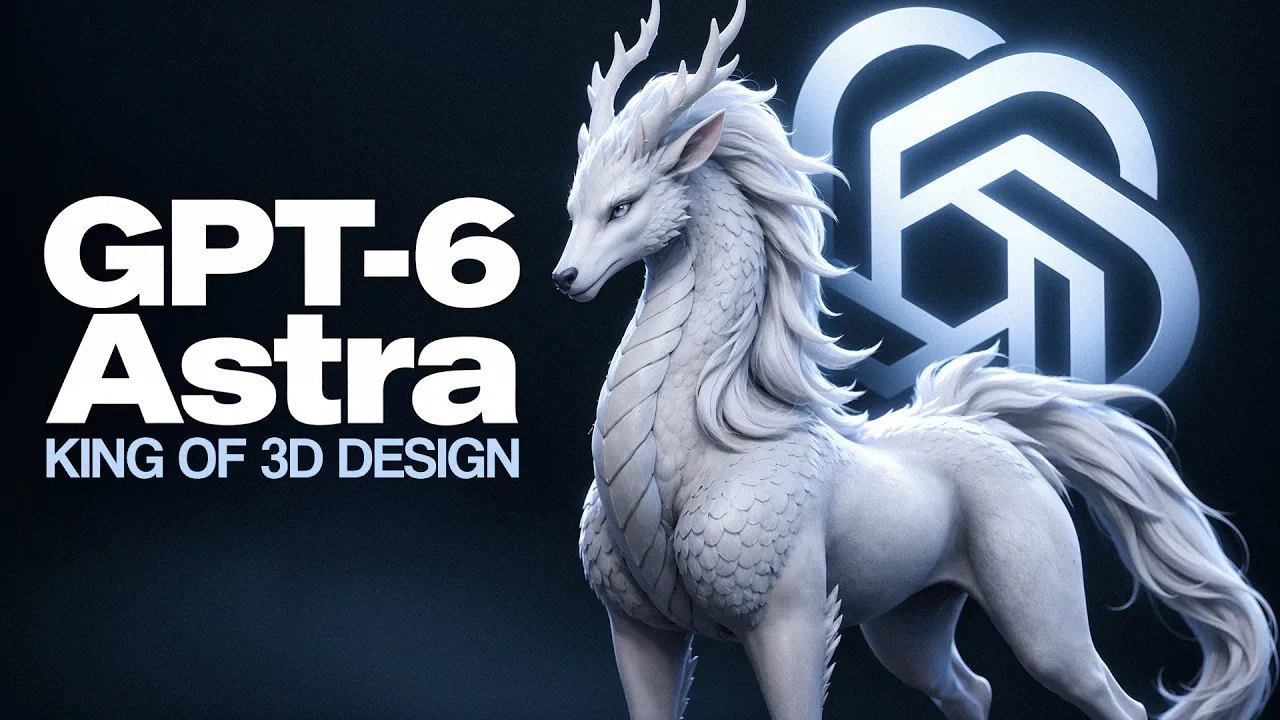 New Absolute King of 3D & Blender - GPT-6 Astra: video thumbnail