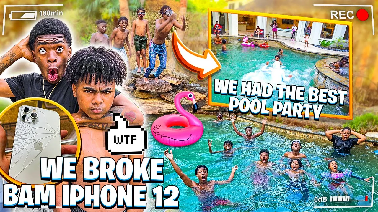WE HAD THE BEST POOL PARTY EVER & JAY BROKE BAM IPHONE12!💔