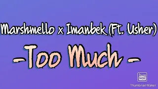 Download Marshmello x Imanbek (Ft. Usher) - Too Much || lyrics video MP3