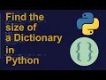 Find the size of a Dictionary in Python Python Examples Python Coding Tutorial