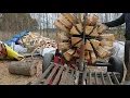 home made wood splitter 24 way wedge