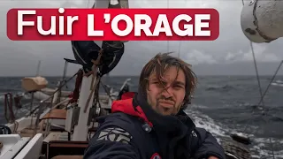 VIRÉS des EMBIEZ : on s’échappe de l’orage ( voilier Coraille II  )