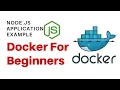 Docker Container Example for Node js Program Hello World Docker Explained for Beginners