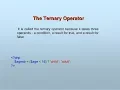 PHP CONDITIONAL OPERATOR