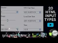 HTML Tutorial 20 important HTML input types you must to know it