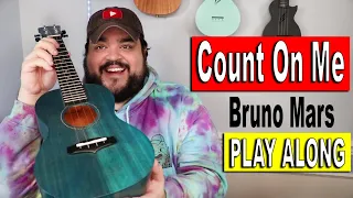 Download COUNT ON ME - BRUNO MARS | Ukulele Cover \u0026 Play Along with Chords MP3