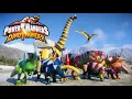 Download Lagu Power Rangers Dino Thunder Zords Armored Battle - Tyrannozord, Ankylozord, Tricera, Parasaurzord