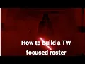 SWGOH HOW TO Improve your roster to join a competitive guild AND CRUSH your enemies in TW