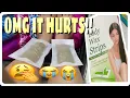 waxing for the first time using glam wax strip