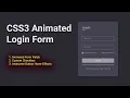 CSS3 Animated Login Form with Custom Checkbox and Button Hover Effect CSS3 Tips Tricks