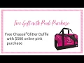 Free Gift with Pink Purchase