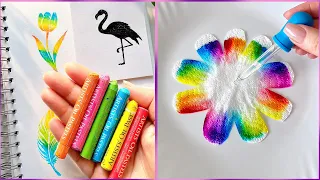 12 Easy Art TIPS & HACKS That Work Extremely Well || Easy painting for Beginners