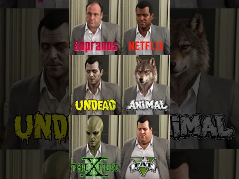 Michael De Santa In Different Variations #gta5 #gtav #gta #shorts