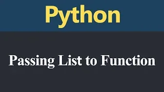 Passing List to Function in Python Hindi