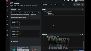 codewars python Is it a number