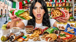 جربت أشهر السناكات الإيطالية 🇮🇹 | طعمهم صدمني ! 😱