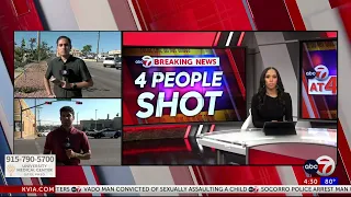 ABC-7 at 4 30 Four people shot outside El Paso Police Headquarters