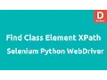Python Selenium Webdriver Get all Class elements XPath