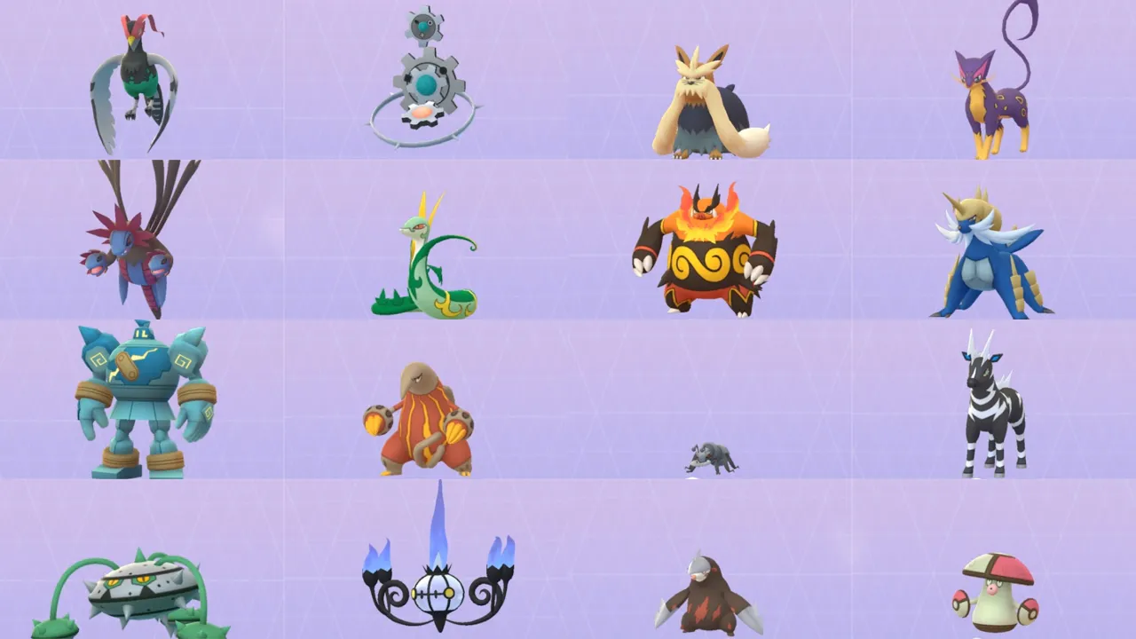 ALL UNOVA (GEN 5) POKEMON AND EVOLUTIONS IN POKEMON GO!!! EXCEPT THE MONKEYS THOSE DAMN MONKEYS