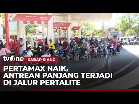 Pantauan Terkini Antrean Panjang di Jalur Pertalite SPBU Kebonsari Surabaya