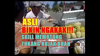 heboh tukang rujak nglayani pembeli sambil di goyang