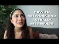 HOW TO NETWORK AND GET A JOB why your networking is not working