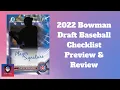 Everything to Know Before Buying 2022 Bowman Draft Baseball Reviewing the Checklist