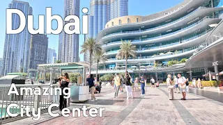 Dubai 4K City Center Downtown Dubai Walking Tour 