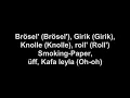 Kitschkrieg feat. Trettmann, Gringo Ufo381 & GZUZ - Standard (lyrics)