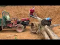 Download Lagu Agricultural vehicles for logging, rural people's wood pulling skills