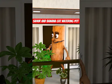 Tung Tung Tung Sahur & Banana Cat Watering Pot | Banana Plant Magic 🪴🚿🍌