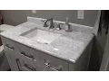 Review of Menards OVE White Malibu Vanity and Carrara Marble Vanity Top MALI42-G61EN 6056510