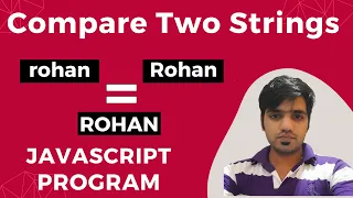 JavaScript Program to Compare Two Strings JavaScript Programs JavaScript Examples