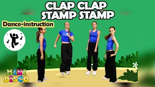Clap Clap Stamp Stamp 👏🦶 | Learn the Dance of this Kids Song! 💃 | Minidisco