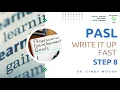 PASL Write It Up Fast Step 8