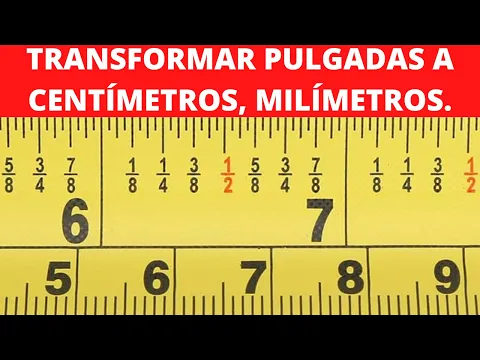 Download MP3 Como transformar pulgadas a centímetros, milímetros (metros).