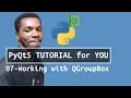 PyQt5 Tutorial - Working with QGroupBox