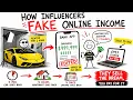 How Influencers Fake Online Income