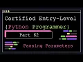 Certified Entry Level Python Programmer - Part 62