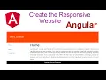 How to Create the Responsive Website Angular