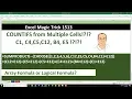 Excel Magic Trick 1513 COUNTIFS from Multiple Cells Array Formula or Logical Formula