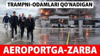 TRAMP VAKILLARI QO'NADIGAN AEROPORTGA ZARBA BERILDI