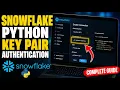 How to authenticate with Snowflake Python connector using key pair - Complete Guide