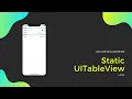 UITableView With Static Cells iOS Development